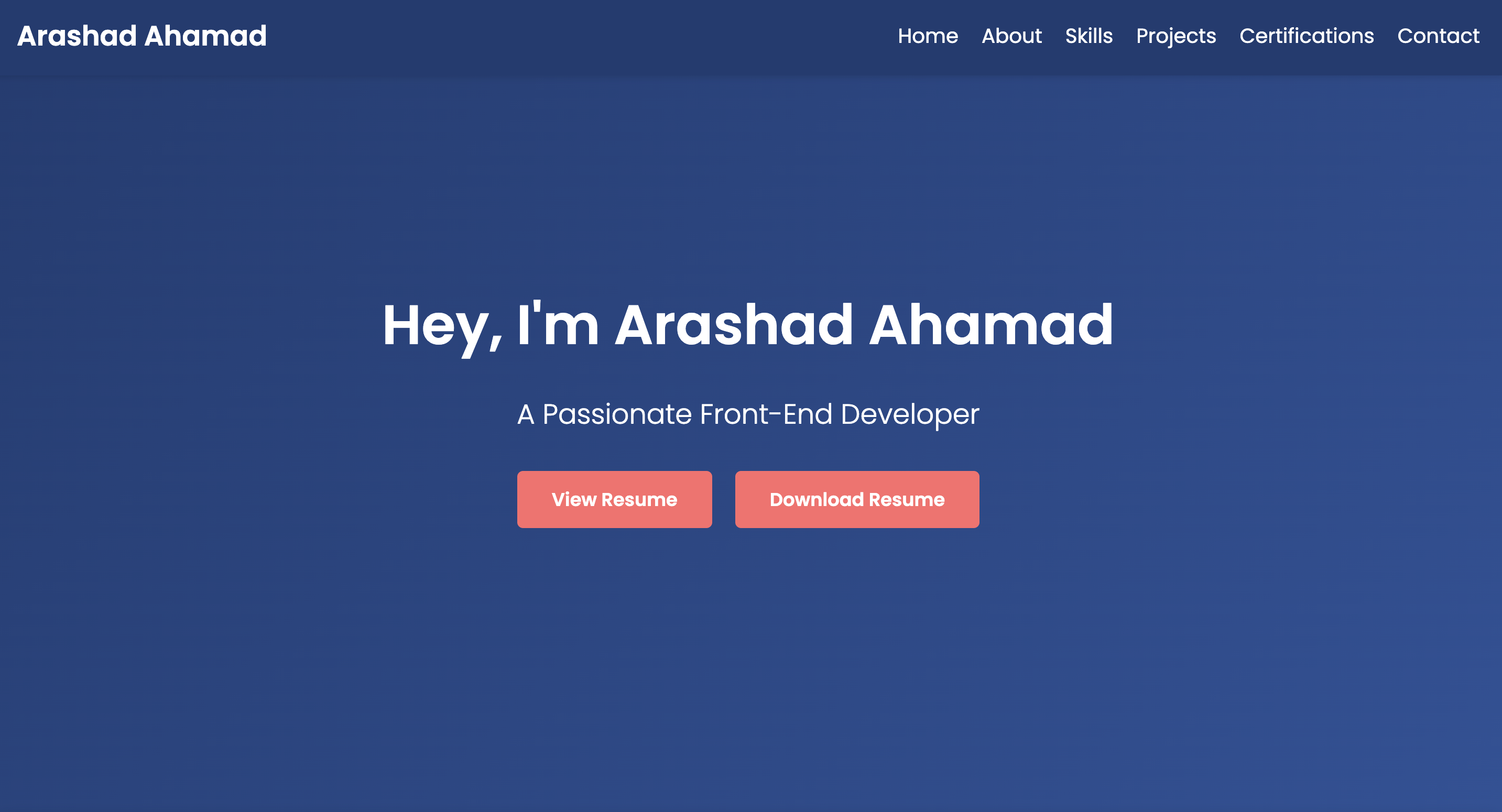 Personal Portfolio Website